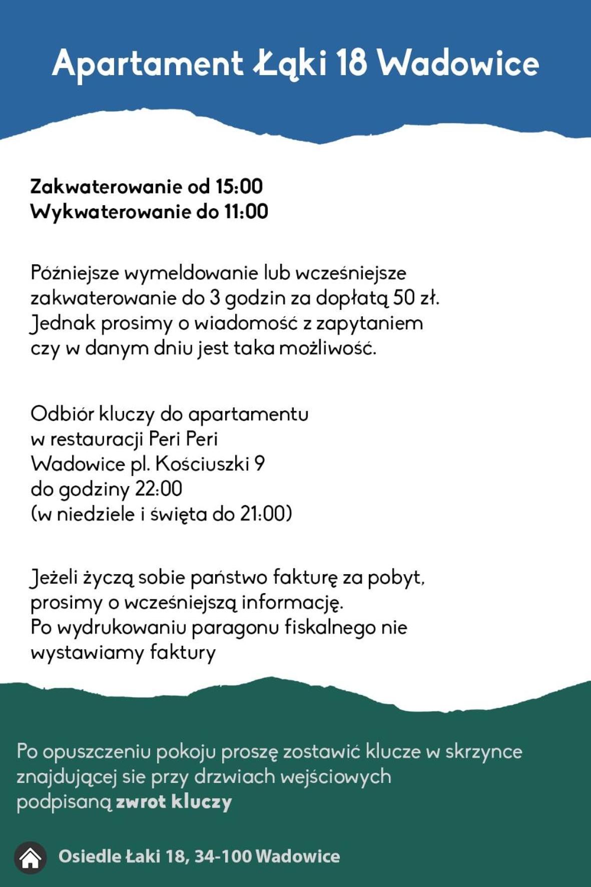 Apartament Laki18 Wadowice Eksteriør bilde